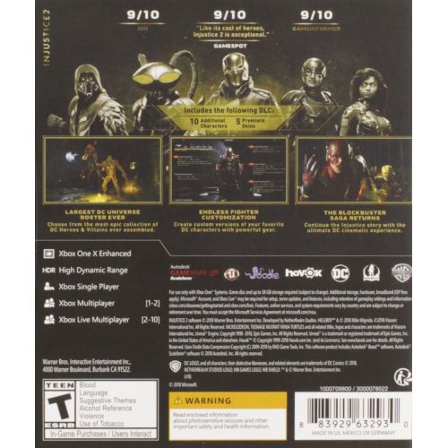  [아마존베스트]WB Games Injustice 2: Legendary Edition - Xbox One