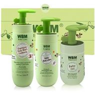 WBM LLC WBM Care Essential Baby & Mommy Oil, Lotion & 3 in 1 Baby Shampoo Care & Bath Products to Nourish Skin, 3 Items, Bathtime Solutions Gift Set