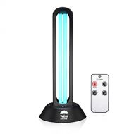 WBM Smart UV Light Sanitizer,UVC Disinfection Lamp,40W Remote Control Ultraviolet Ozone Sterilization Light Compact for Home Office Hotel Travel, Kills 99.9% of Germs Viruses & Bac