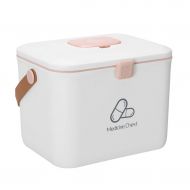 WCJ Nordic Style White Medicine Box Household Medicine Box Large Capacity Multi-Layer Drug Storage Box First Aid Kit (Size : L)