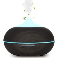 [아마존베스트]WD&CD Aroma Diffuser Humidifier 300 ml Ultrasonic Nebulizer, Fragrance Lamp, Oil Diffuser with 7 Colours LED Waterless Automatic Shut-Off Compatible for Bedroom, Office, Yoga, Spa