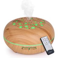 [아마존베스트]WD&CD Aroma Diffuser Humidifier 550 ml with Remote Control