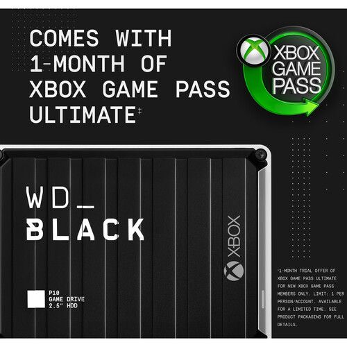  WD 5TB WD_BLACK P10 Game Drive for Xbox One