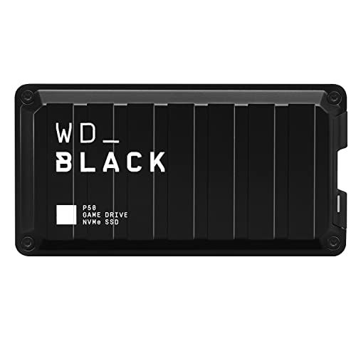  WD_BLACK 500GB P50 Game Drive SSD - Portable External Solid State Drive, Compatible with Playstation, Xbox, PC, & Mac, Up to 2,000 MB/s - WDBA3S5000ABK-WESN