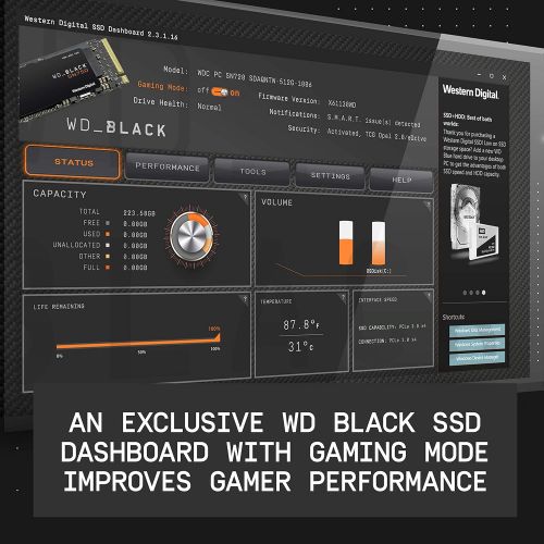  [아마존베스트]Western Digital 1TB WD_Black SN750 NVMe Internal Gaming SSD - Gen3 PCIe, M.2 2280, 3D NAND - WDS100T3X0C