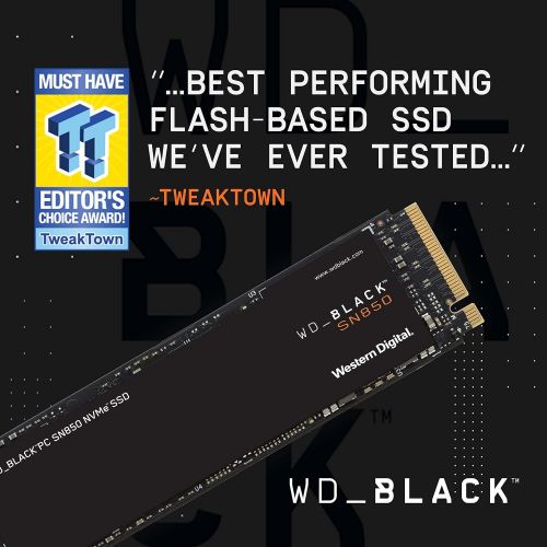  [무료배송]WD_BLACK 1TB SN850 NVMe Internal Gaming SSD Solid State Drive - Gen4 PCIe, M.2 2280, 3D NAND, Up to 7,000 MB/s - WDS100T1X0E