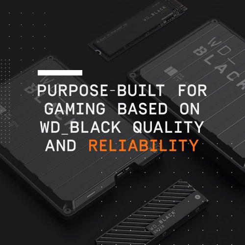  WD_BLACK 500GB P50 Game Drive SSD - Portable External Solid State Drive, Compatible with Playstation, Xbox, PC, & Mac, Up to 2,000 MB/s - WDBA3S5000ABK-WESN