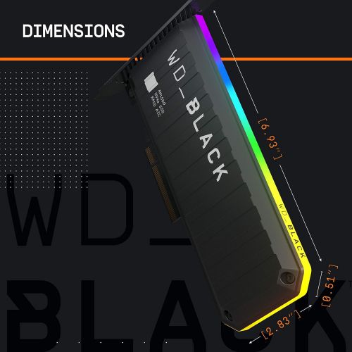  WD_BLACK 1TB AN1500 NVMe Internal Gaming Solid State Drive SSD Add-In-Card - Gen3 PCIe, Up to 6500 MB/s - WDS100T1X0L