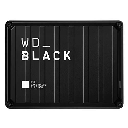  WD_BLACK 5TB P10 Game Drive - Portable External Hard Drive HDD, Compatible with Playstation, Xbox, PC, & Mac - WDBA3A0050BBK-WESN