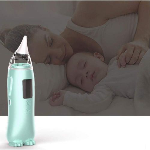  WDXIN Baby Nasal Aspirator LED Display 3-Speed Adjustment Backflow Prevention Design Suitable for Newborns, Infants and Young Children