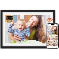 Frameo 10.1 Inch Digital Picture Frame with 1280 x 800 HD IPS Touch Screen, 64GB Large Storage and 2GB RAM WiFi Digital Photo Frame, Easy Setup, Share Moments Remotely via Frameo