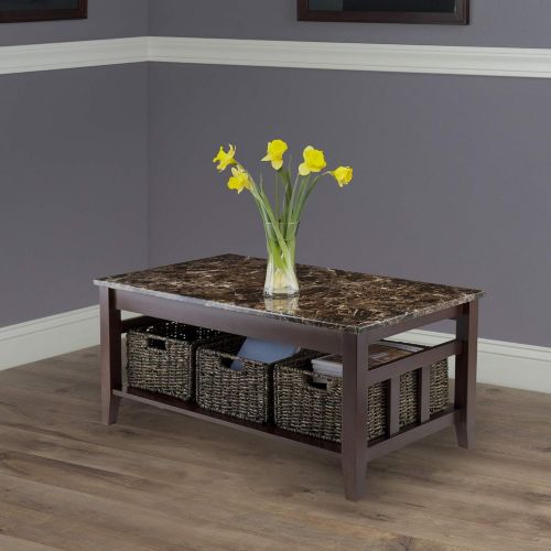  WE Winsome Wood 76337 Zoey Occasional Table, Chocolate