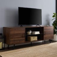 WE Furniture AZ70NORDW TV Stand 70 Dark Walnut