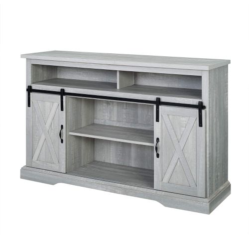  WE Furniture AZ52HBSBDST TV Stand 52 Stone Grey