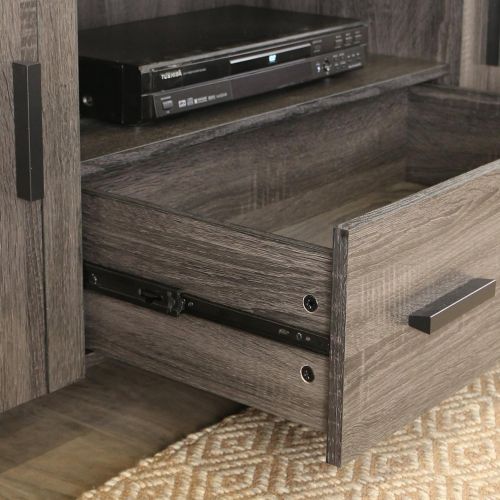  WE Furniture 60 Industrial Wood TV Stand Console, Charcoal