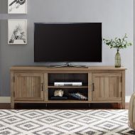 WE Furniture AZ70CS2DRO TV Stand 70 Rustic Oak
