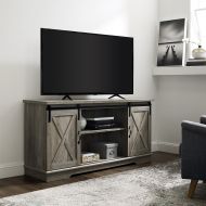 WE Furniture AZ58SBDGW TV Stand 58 Grey Wash