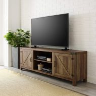 WE Furniture AZ70BDSDRO TV Stand 70 Rustic Oak