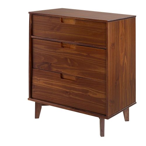  WE Furniture AZR3DSLDRWT Dresser Walnut