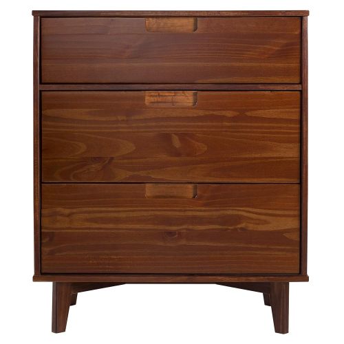  WE Furniture AZR3DSLDRWT Dresser Walnut