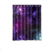 WECE Exquisite Canvas Prints Design Unique Soft And Comfortable Style Window Curtain,Decor Gorgeous Galaxy Nebula Window Curtain 52 x 63 Inch Window Curtain 1 Piece