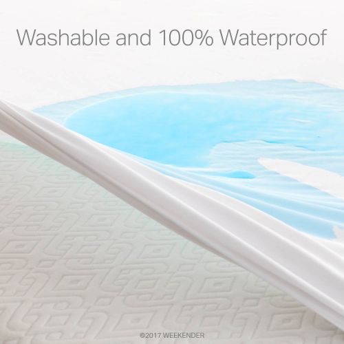  WEEKENDER Waterproof Mattress Encasement with Zipper Closure - Hypoallergenic Protector Helps Block Bed Bugs - California King