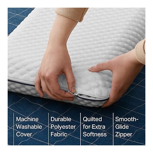  WEEKENDER Gel Memory Foam Camping Pillow - Travel Essentials & Must Haves - Camping Gear & Accessories - Contouring Neck Support - Small Size Compatible for Camping, Car, Airplane, and Beach - 1 Pack