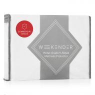 WEEKENDER Premium Commercial-Grade 5-Sided Mattress Protector - Waterproof - Quiet - Breathable - High Heat Dryer Proof - Bleachable - Reinforced Seams - Twin