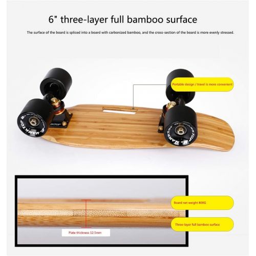  WEI KANG Tragbare Mini-Skateboards Vierrad-Single-Turn-Kinderfischerboot Fuer Kleine Kinder