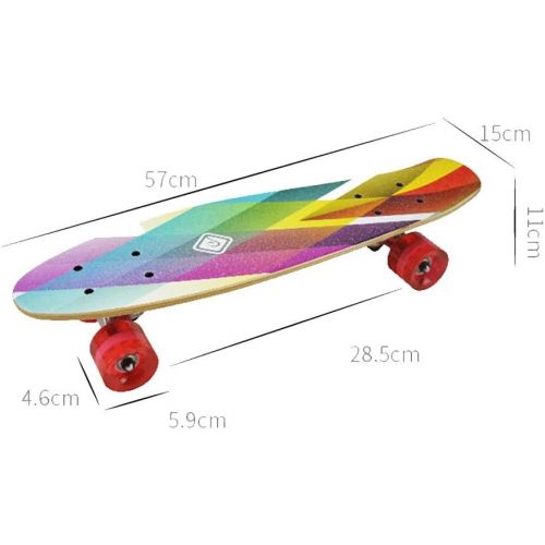  WEI KANG Mini Fish Skateboard Maple Board Erwachsene Madchen Kind Pinsel Strasse Reisenden Kind Geschenk