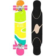 WEI KANG Skateboard Cruiser Longboard 70mm Rader 8 Schicht Ahorn Skateboard Penny Board Kinderschule Und Arbeitstransport