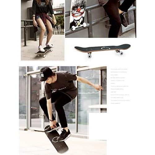  WEI KANG Skateboard Professionelles Board Doppelte Neigung Maple Board Vier Runden Erwachsene Jungen Und Madchen Kurze Board Anfanger Skateboarding Pinsel Strasse