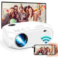 Wireless WiFi Mini Video Projector 5000L,2021 Updated WEILIANTE HD Movie Projector, Support Dolby 50,000Hrs, 200 Display, 1080P, Compatible with Android, iOS, Video Games, TV Stick