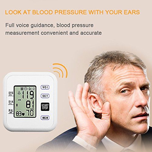  WEILIGU Blood Pressure Monitor Upper Arm Digital Smart BP Meter with Large Display FDA Approved...