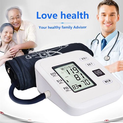  WEILIGU Blood Pressure Monitor Upper Arm Digital Smart BP Meter with Large Display Cuff 8.7to16.9...