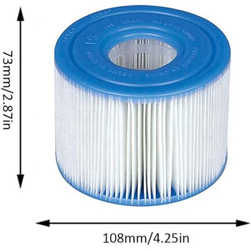  WEIMOU for intex S1 Pool Replacement Filter, Swimming Pool Filter Cartridge, for PureSpa Type S1, 29001E, 11692 Spa Filter (4PCS)