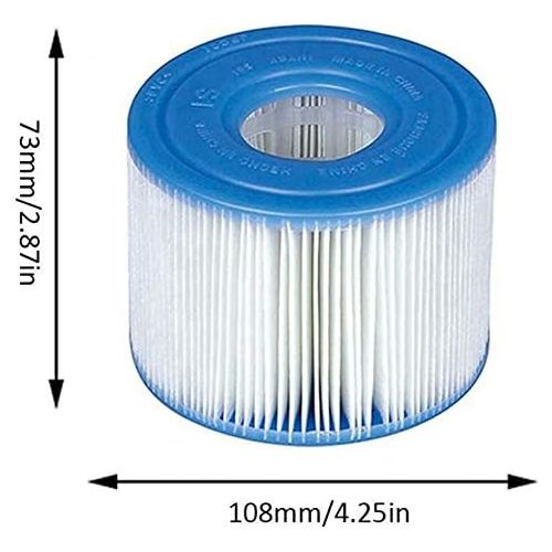  WEIMOU for intex S1 Pool Replacement Filter, Swimming Pool Filter Cartridge, for PureSpa Type S1, 29001E, 11692 Spa Filter (6PCS)