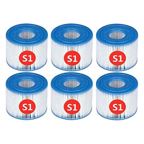  WEIMOU for intex S1 Pool Replacement Filter, Swimming Pool Filter Cartridge, for PureSpa Type S1, 29001E, 11692 Spa Filter (6PCS)