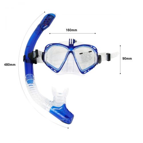  WEINAS Premium Snorkel Diving Set Mask with Snorkel Set (Extra Gopro Stand) 100% Waterproof and Comfortable Rubber Strap Diving Mask Adults Weinas