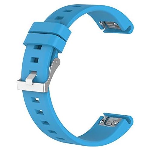  [아마존베스트]WEINISITE 22 mm Silicone Adjustable Replacement Strap for Garmin Fenix 5 Approach S60 Golf / for Garmin Forerunner 935 / Quatix 5 GPS Watch