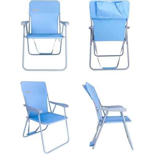  #WEJOY Portable Folding Beach Chair Lightweight Camping Chair Lawn Chairs for Concerts Lay Flat Beach Chairs Recliner Backpack Outdoor Chairs with Side Pockets, Shoulder Strap, Sup