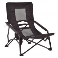 WEJOY YourYard Outdoor High Back Folding Beach Chair Camping Furniture Portable Mesh Seat Black