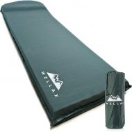 [아마존베스트]WELLAX UltraThick FlexFoam Sleeping Pad - Self-Inflating 3 Inches Camping Mat for Backpacking, Traveling and Hiking - 3inch Thickness for Better Stability & Support