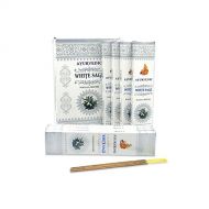 인센스스틱 WELLTED Ayurvedic White Sage Masala Incense Sticks Agarbatti (12 Pack Containing 15 Sticks Each)