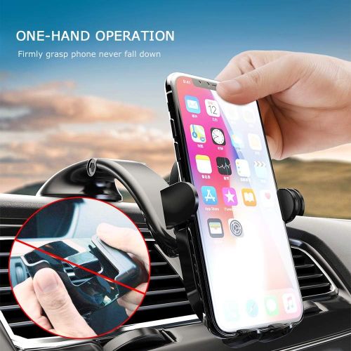  [아마존 핫딜] Phone Holder for Car, Dashboard Car Phone Holder Car Phone Mount WELTEAYO Windshield Air Vent Long Arm Strong Suction iPhone Xs,XS MAX,XR,X,8,8Plus,7,7Plus,6,6Plus, Galaxy Google a