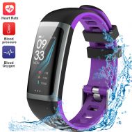 WELTEAYO Fitness Tracker, Activity Tracker Watch with Heart Rate Monitor, Color Screen Smart Bracelet with Sleep Monitor, IP67 Waterproof Smart Bracelet for Android and iOS (G26-Bl