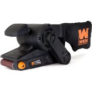 WEN 6321 7-Amp 3 in. x 21 in. Corded Belt Sander with Dust Bag , Black