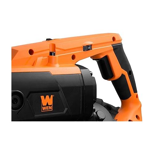  WEN Portable Band Saw for Metal, 10-Amp, Variable Speed, Handheld (94396)