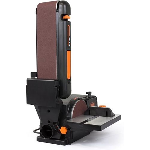  WEN 6502T 4.3-Amp 4 x 36 in. Belt and 6 in. Disc Sander with Cast Iron Base