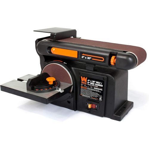  WEN 4.3-Amp 4 x 36 in. Belt and 6 in. Disc Sander with Cast Iron Base